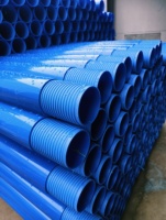 Tubería Roscada de UPVC Azul de 4-20 Pulgadas, Tubería Ranurada con Filtro para Pozos de Agua, Sch40 Sch80, para Proyectos de Riego y Pozos Profundos