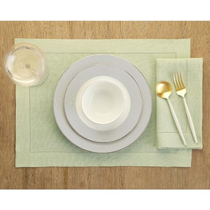 Servilletas de Lino 100% Naturales, Color Verde Bosque, Hechas a Mano con Dobladillo, Reutilizables, Cuadradas, Ecológicas para Uso en Aviones - Product Image 3