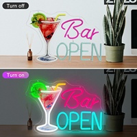 Enseigne néon personnalisée pour bar, livraison rapide, design gratuit