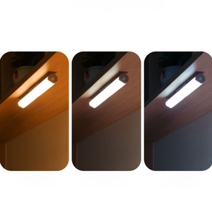 Cabinet LED <b>Motion</b> <b>Sensor</b> Night <b>Light</b> Bedroom Kitchen Stair Lighting Rechargeable Portable Cordless Round <b>Sensor</b> <b>Light</b> - Product Image 3