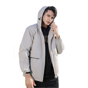 Conjunto cortavientos personalizado a prueba de agua impermeable para <span class=keywords><strong>hombre</strong></span> chaqueta de caza al aire libre con logotipo personalizado deporte americano de talla grande - Product Image 1
