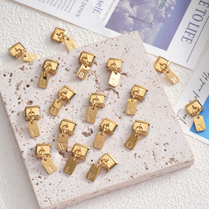 Set de Dijes de Letras Cuadrados Modulares Italianos para Pulsera, Accesorio de Joyería DIY Unisex, Regalo - Product Image 2