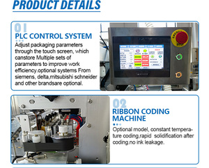 Machine d'emballage automatique multi-voies à 4 lignes de grande capacité pour sachets de poudre de blé, de spiruline et de mélanges alimentaires super-nutritifs - Product Image 6