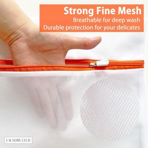Sac de lavage en maille grande taille avec fermeture éclair sécurisée pour vêtements et chaussures – Vente en gros - Product Image 3