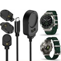 Cable Convertidor de Datos con Puerto Magnético a Tipo-C Macho para Reloj Inteligente MARQ2, Cable de Carga USB PD para Relojes Garmin