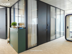 Kiến trúc hiện đại cong nóng uốn phân vùng kính chống cháy, hiệu quả cao âm thanh & Switchable bức tường riêng tư - Product Image 5