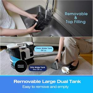 <span class=keywords><strong>Prix</strong></span> bon marché léger nettoyeur de tapis Machine de nettoyage Spot Cleaner humide et sec <span class=keywords><strong>aspirateur</strong></span> canapé et voiture - Product Image 5