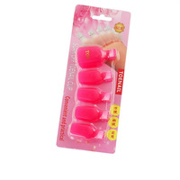 Lot de 5 clips réutilisables pour retirer le vernis à ongles des orteils, outils professionnels en plastique pour dépose de vernis gel et pédicure