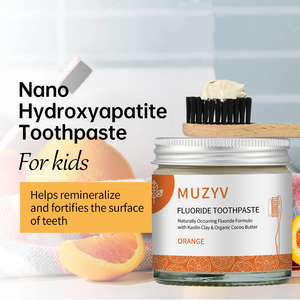 OEM Vegan <strong>Toothpaste</strong> for Adults Kids Whitening Anti-Cavity Fluoride-<strong>Free</strong> <strong>SLS</strong>-<strong>Free</strong> Fresh Gentle Clean Orange Essential Oil Herbal - Product Image 2