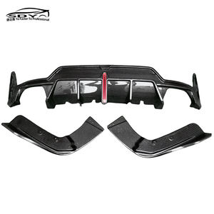 G20 lci <span class=keywords><strong>M</strong></span> ตัวกระจายแสงคาร์บอนไฟเบอร์สไตล์สปอร์ต V พร้อมไฟกันชนหลังสำหรับ BMW 3 Series G20 G28 lci - Product Image 5