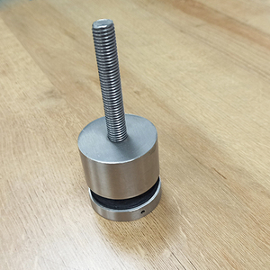 Heavy Dutyสแตนเลส316ไม่มีกรอบโค้งบันไดราวจับขอบกระจกยึดStandoffขาหนีบฟิตติ้ง - Product Image 3