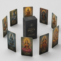 Cartes à collectionner personnalisables DIVINE PALACE en carton épais avec finition vernie pour usage familial, écologiques et durables