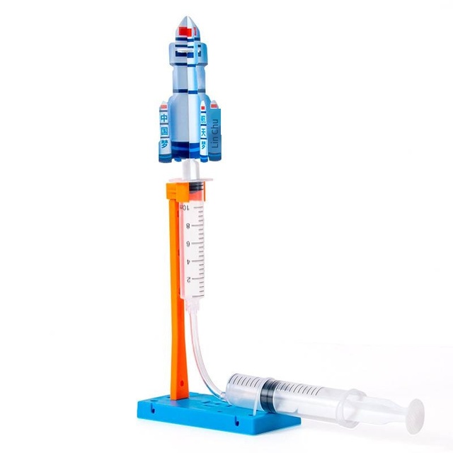 STEM Kids Magnet Science Experiment Kit, Primary School DIY Rocket Launcher Model Material Pack