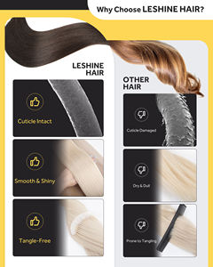 Máquina Remy Plana Nova Fina Trama Gênio Invisível Dupla Extensões De Cabelo Humano Trama Gênio - Product Image 5