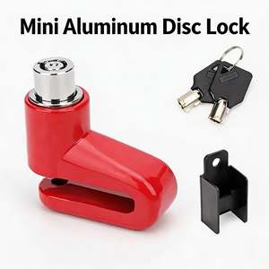 Kunci Pengaman Anti Maling Universal KINLED Multi-Warna dari Aluminium Alloy untuk Rem Cakram, Portabel untuk Sepeda, Motor, Skuter - Product Image 1