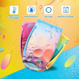 Enfriadores de latas altos personalizados con aislamiento, fundas adelgazantes para latas, soporte para botellas de cerveza con asa para bebidas energéticas de 16 oz - Product Image 4