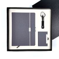 Logo d'entreprise Papeterie Personnalisée Luxe Cuir Pu Cahier Cadeau Ensemble Cadeaux Promotionnels Articles