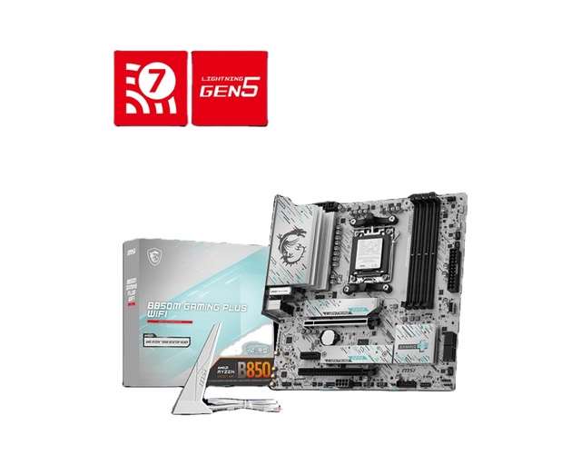New B850M Plus ATX Gaming Motherboard with Wi-Fi SATA DDR5 Four Channels for High Performance Gamers
