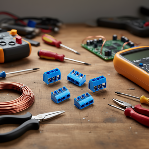 Bloques de terminales de tornillo para PCB rectos de 3 polos y 5 mm para cables eléctricos, 10 piezas - Product Image 3