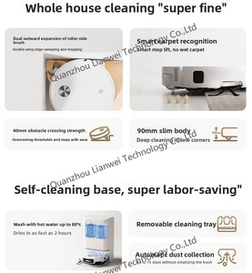 เครื่องดูดฝุ่นหุ่นยนต์ <span class=keywords><strong>Xiaomi</strong></span> Mijia 6 AI รุ่นดั้งเดิม พร้อมระบบถูพื้นแบบ<span class=keywords><strong>ไร้</strong></span><span class=keywords><strong>สาย</strong></span> ประสิทธิภาพสูง ใช้เทคโนโลยี LDS สำหรับทำความสะอาดทั้งแบบเปียกและแห้ง รุ่น PV32N - Product Image 4