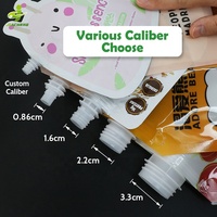 Recharge réutilisable de 1 litre Doypack sachets d'emballage avec bec verseur pour savon liquide à vaisselle en plastique PET pour détergent à lessive