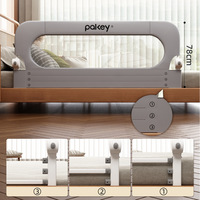 Barrière de lit pour enfant anti-chute pliable sans perçage, directement de l'usine, pour voyage et sommeil, en cachemire, 180 cm