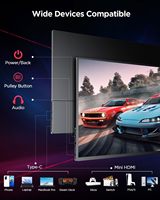 Monitor Gaming AHXJKA de 16 Pulgadas, 2.5K, 144Hz, IPS, 2560x1600, 16:10, 300-Nit, Tipo-C, HDR, Cuidado de la Vista, Portátil para Laptops/PCs/Consolas