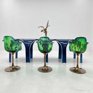 Tavolo da Pranzo e Conferenza Moderno <span class=keywords><strong>in</strong></span> Fibra di <span class=keywords><strong>Vetro</strong></span> <span class=keywords><strong>a</strong></span> Forma di <span class=keywords><strong>Ponte</strong></span> ad Arco per 12 Persone, Piano <span class=keywords><strong>in</strong></span> <span class=keywords><strong>Vetro</strong></span> Rotondo per Arredamento di Ville, Uffici e Showroom - Product Image 5