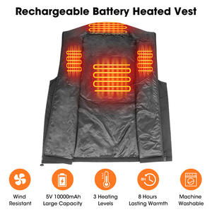 Eigday Chauffage 5V 10000mah Contrôle de la température à 3 niveaux 4 zones de chauffage <span class=keywords><strong>Meilleur</strong></span> <span class=keywords><strong>gilet</strong></span> <span class=keywords><strong>chauffant</strong></span> <span class=keywords><strong>Batterie</strong></span> - Product Image 3