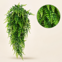 Fougère artificielle de Boston suspendue, plante grimpante en PE, verdure artificielle 80 cm, pour décoration murale intérieure, panier, café, vente en gros