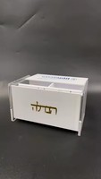 Boîte Judaïca en Acrylique Transparent de Haute Qualité pour Bougies de Chabbat et Accessoires Religieux, Taille, Couleur et Logo Personnalisables