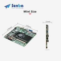 Carte mère industrielle Thin-mini-itx I5-3210M DDR3 Max 8 Go 10 USB 6 COM 12V SATA MSATA
