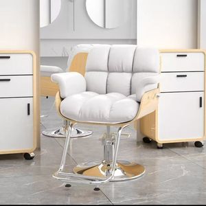 Net Red Luxury Beauty Hair Cutting Salon Chair with Ergonomic Features Metal Special Lift & Rotating for Barbers - Product Image 6