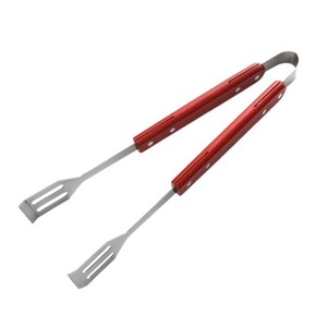 Juego de Utensilios para Barbacoa con Mango de Madera, Juego de 8 Piezas de Acero Inoxidable, Cuchillo, Tenedor, Espátula, Pinzas, Pala, Pinza para Guantes - Product Image 5