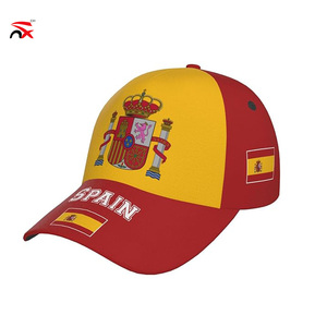 Gorra de Béisbol con Bandera de España Personalizada al por Mayor, Gorra de Camionero con Visera Ajustable para Protección Solar para Mujeres y Hombres - Product Image 1