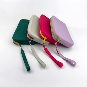 Bolsa de Almacenamiento de Cosméticos Portátil de Gran Capacidad, con Asa Suave, Diseño de Caramelos, Cierre de Cremallera, Impermeable, de Silicona, para Brochas de Maquillaje - Product Image 3