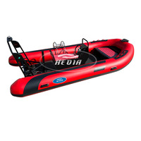 Qingdao hedia bateau en aluminium 16 pieds, bateau gonflable 460