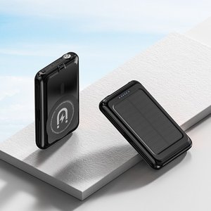 <span class=keywords><strong>Batterie</strong></span> <span class=keywords><strong>externe</strong></span> <span class=keywords><strong>solaire</strong></span> étanche haute capacité 5000 mAh, sans fil, portable, pour usage extérieur - Product Image 4