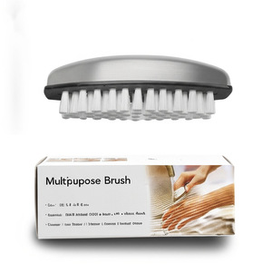 Brosse de nettoyage multifonctionnelle en acier inoxydable, brosse à récurer avec poils en fil blanc pour la cuisine, les carreaux et les toits - Product Image 1