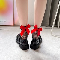 Kaos Kaki Jaring Ikan Renda Putih Hitam Grosir, Kaos Kaki Jaring Tipis Musim Panas untuk Wanita