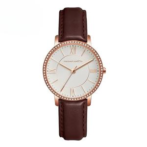 Reloj de Cuarzo para Mujer al por Mayor, con Bisel de Cristal, Correa de Malla de Acero Inoxidable en Oro Rosa, Estilo Minimalista, Casual y de Negocios - Product Image 6
