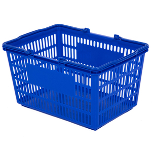 Cesta de plástico rosa <span class=keywords><strong>para</strong></span> compras, cesta de 25L <span class=keywords><strong>para</strong></span> supermercado - Product Image 4