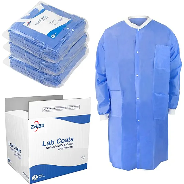 lab coat SMS with pockets dark blue XXL