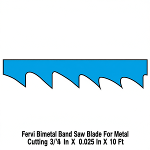 Lame de scie à ruban bimétallique Fervi pour la découpe des métaux 3/8 po x 0,025 po x 10 pi - Product Image 2