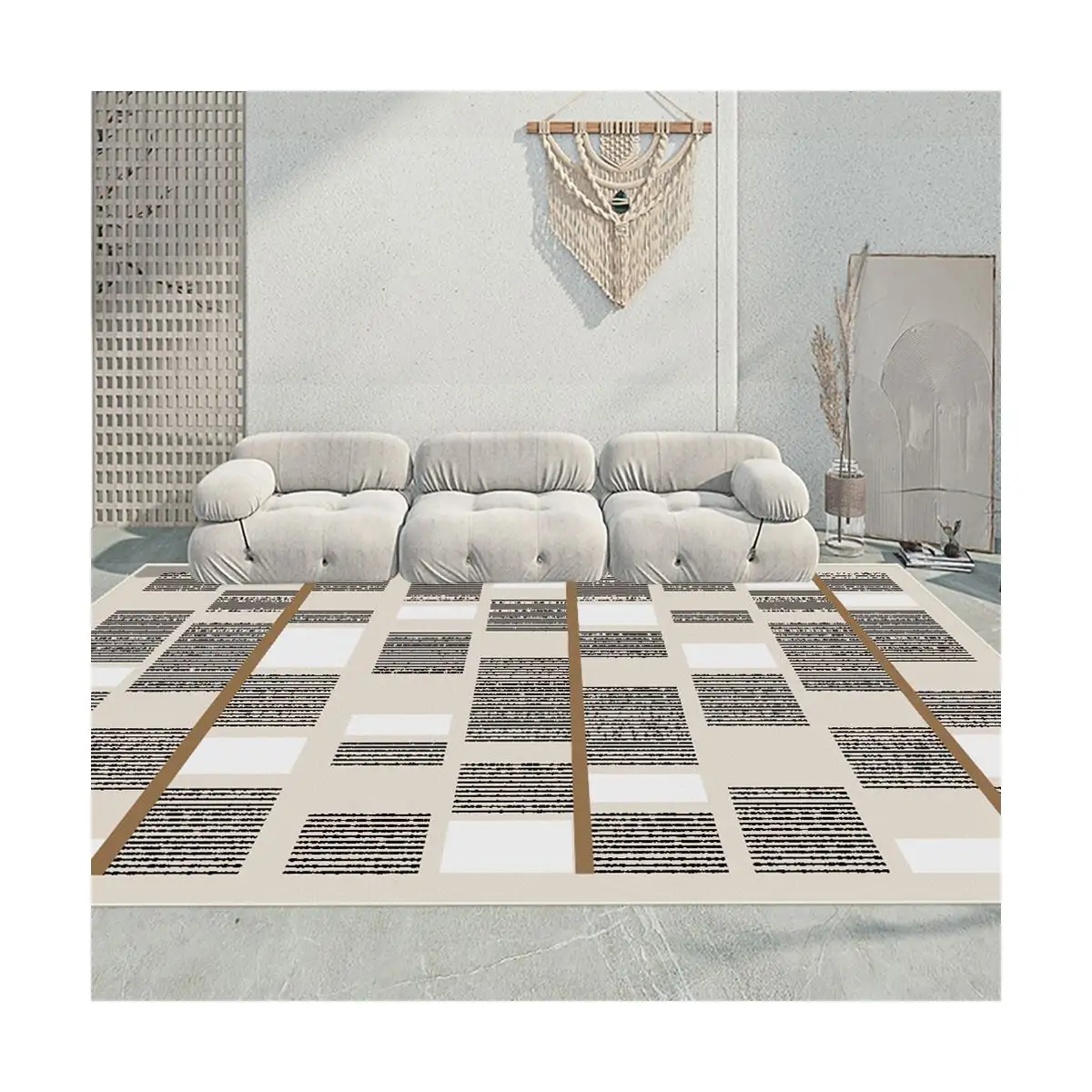 Best price Patchwork fluffy Microfiber rugs carpets Modern rug area rug for living room