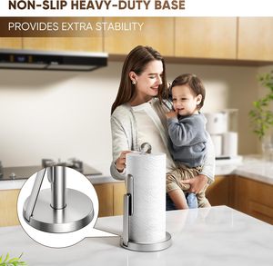 Support de papier <span class=keywords><strong>essuie</strong></span>-tout à un seul niveau en acier inoxydable résistant à la rouille Good Grips SimplyTear, gris - Product Image 5