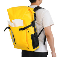 Tas Ransel Anti Air 30L dari Bahan PVC 500D untuk Snorkeling, Berenang, dan Aktivitas Luar Ruangan di Pantai, Cocok untuk Pria