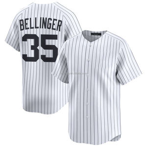 2025 hommes pour New York Home Limited Jersey chemises de <span class=keywords><strong>baseball</strong></span> personnalisées grande taille porter avec logos brodés uniformes cousus blancs - Product Image 5