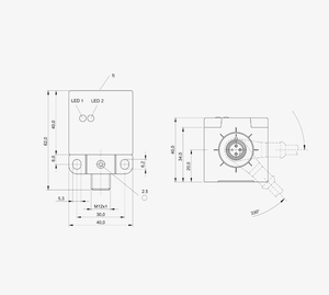 Sensor de Proximidad Inductivo B-ALLUFF BES022K BES Q40KFU-PAC15A-S04G Nuevo y Original en Stock - Product Image 1