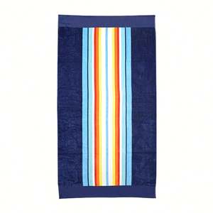 Serviette de plage personnalisée en coton 100% imprimée sur mesure, douce, très absorbante, surdimensionnée, avec un design imprimé intégral de dessins animés mignons - Product Image 1